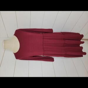 NWT Heimish USA red tiered tee shirt mini dress